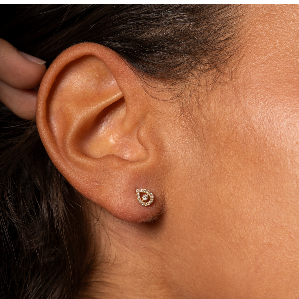 Goutte - Or jaune - Boucles d'oreilles