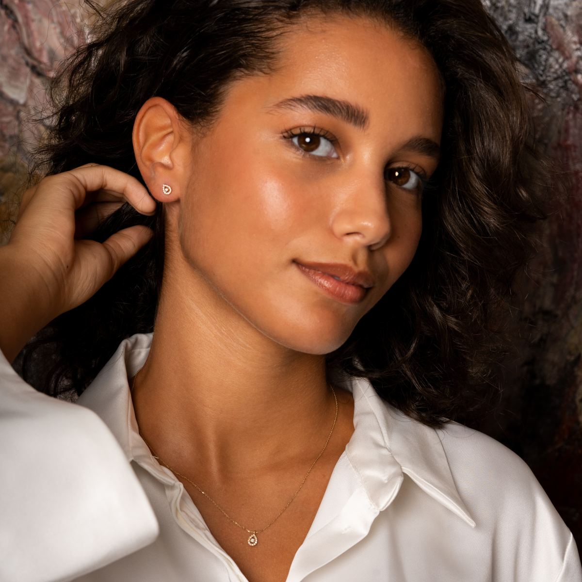 Goutte - Or jaune - Boucles d'oreilles