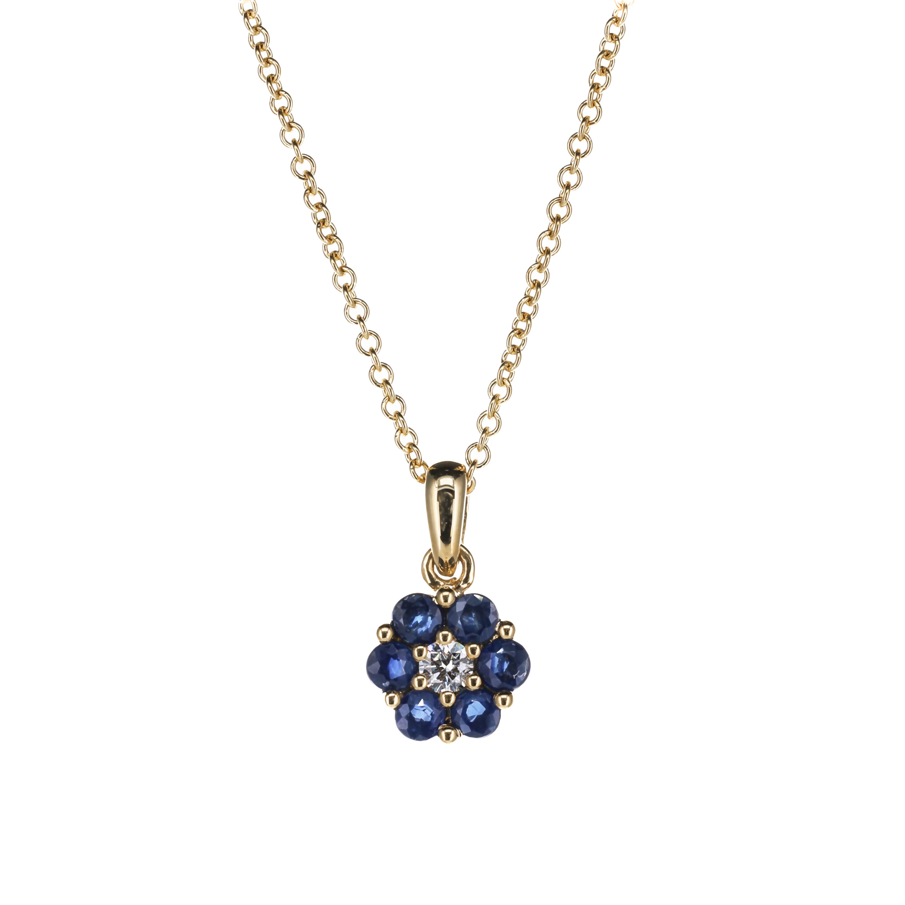 Bourgeon bleu - Collier