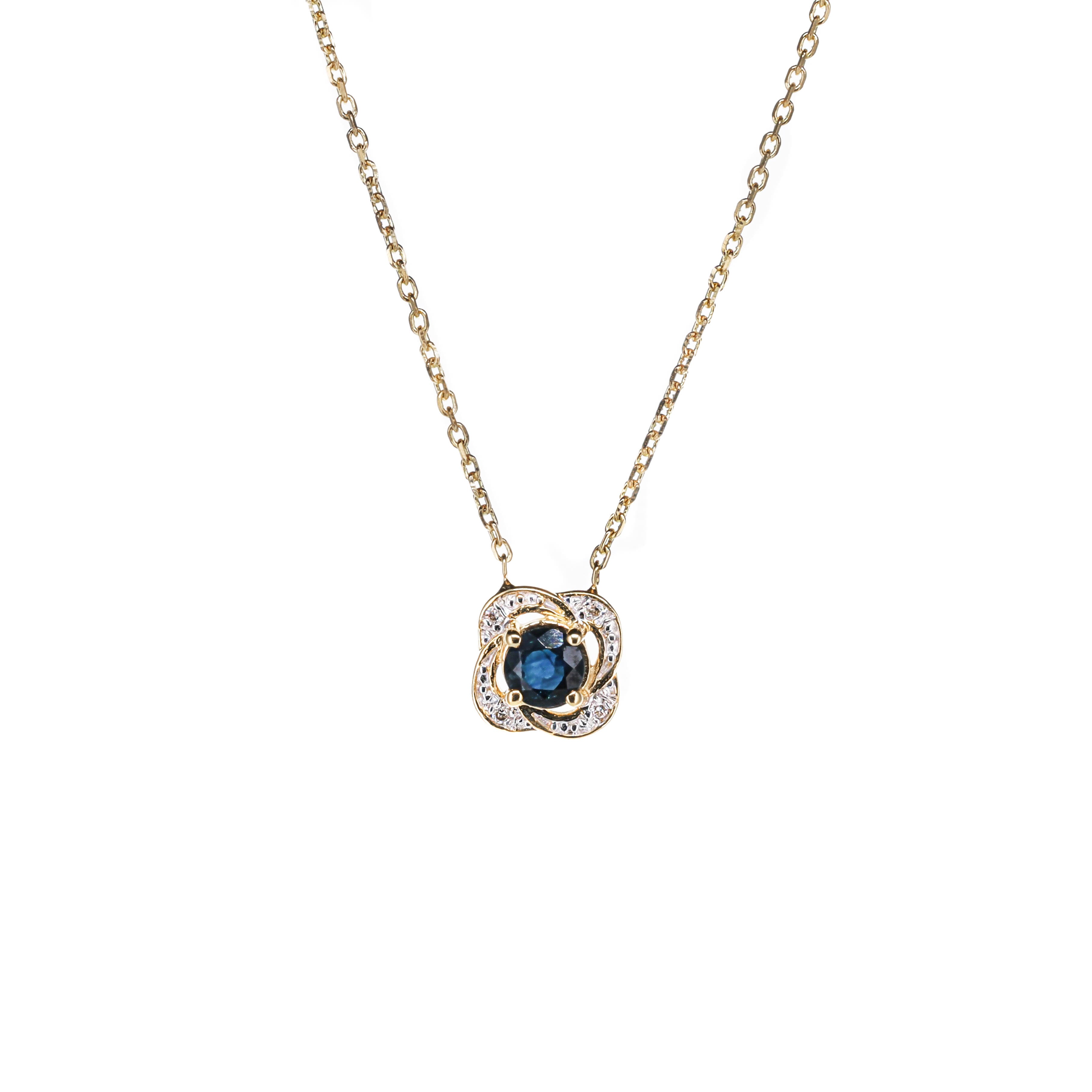 Éclosion - Saphir - Collier